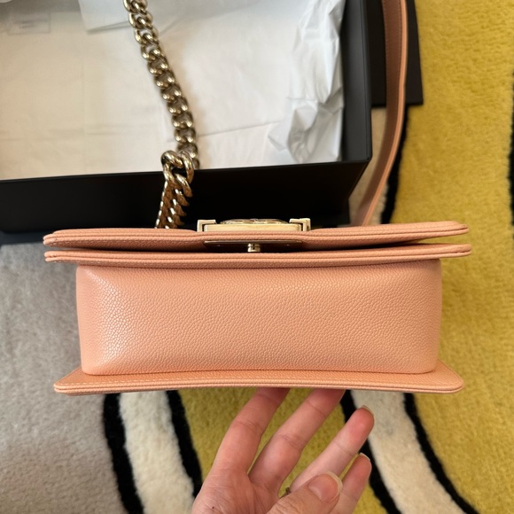 Chanel Boy Bag Small Chevron Caviar Like New - Picture 8 of 16